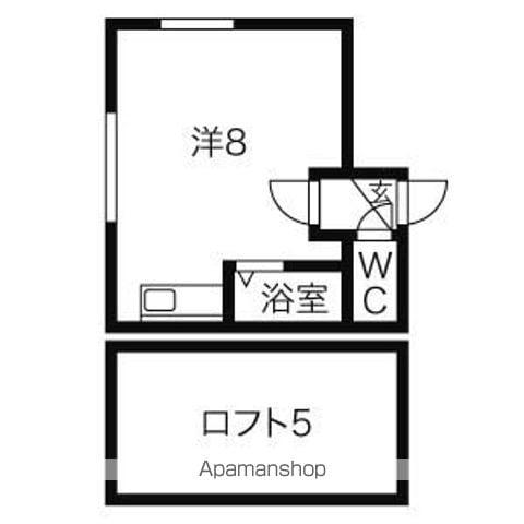 パオ25(ワンルーム/2階)の間取り写真