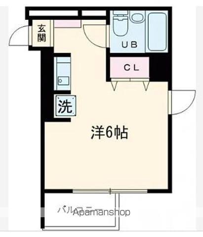 SAKURA館(ワンルーム/2階)の間取り写真
