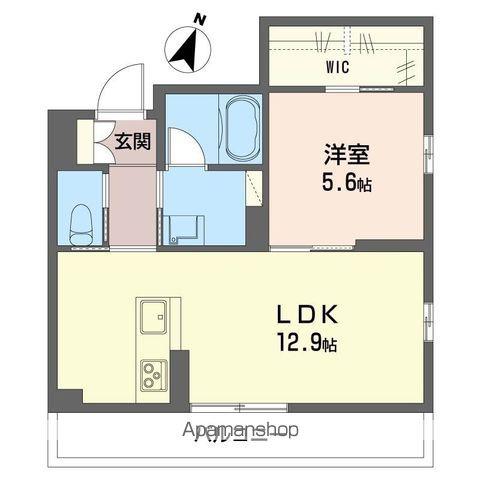 レスポアール(1LDK/3階)の間取り写真