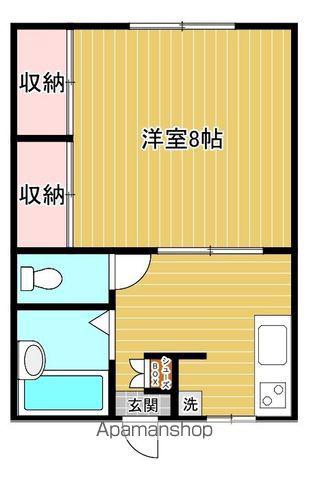 ルサージュ(1DK/2階)の間取り写真