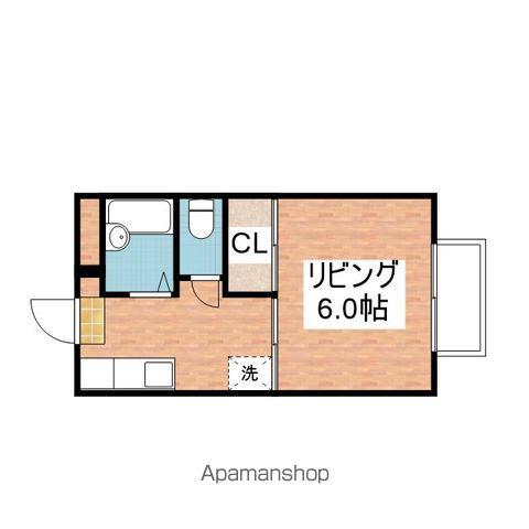 TOMIIハイツ(1K/3階)の間取り写真