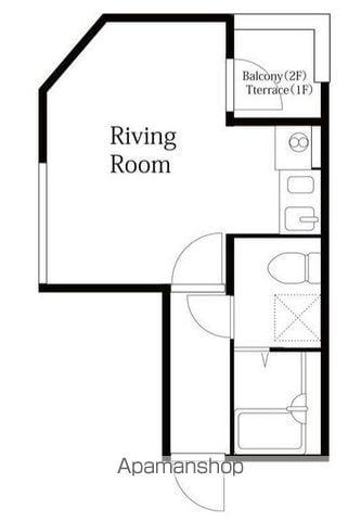 LIETOREA(ワンルーム/2階)の間取り写真