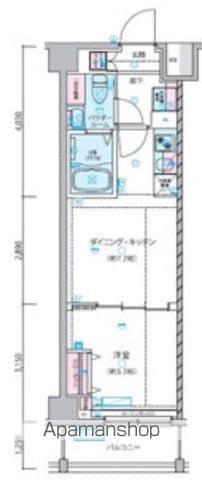 ジェノヴィア練馬春日町スカイガーデン(1DK/3階)の間取り写真