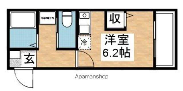 リック六本松(ワンルーム/2階)の間取り写真
