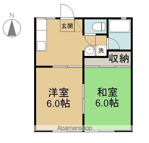 サンハイツTOYA(2K/1階)の間取り写真