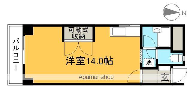 泉ビル(ワンルーム/4階)の間取り写真