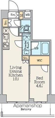 クレストコート中板橋(1LDK/7階)の間取り写真