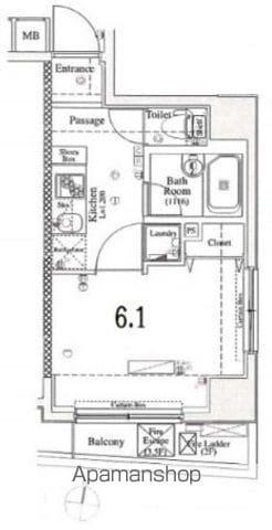 XEBEC練馬(1K/5階)の間取り写真