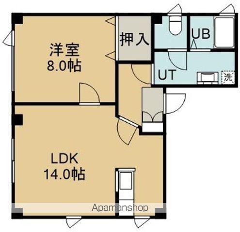 パールハウス(1LDK/1階)の間取り写真