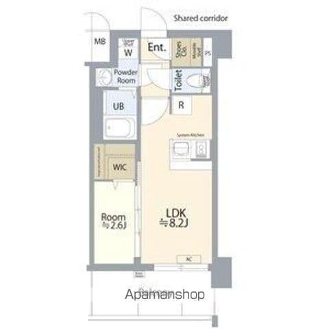 エスプレイス名古屋神宮前(1LDK/7階)の間取り写真