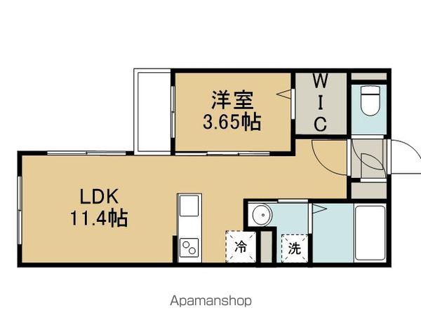 TWINBERRY HANAZONO(1LDK/2階)の間取り写真