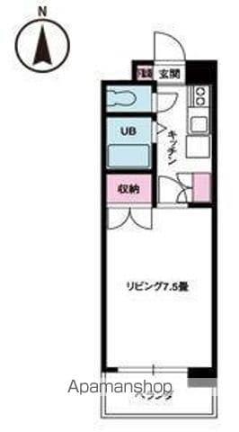 ジョイフル第1小坂(1K/5階)の間取り写真
