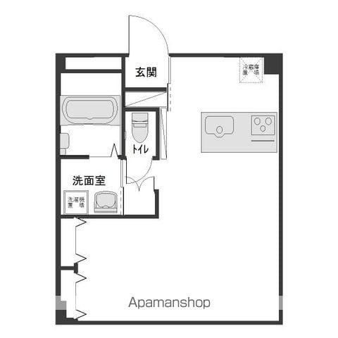 第2グリーンハイツ(ワンルーム/3階)の間取り写真