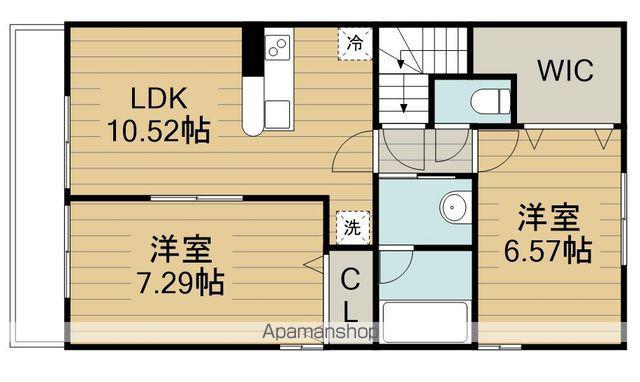 プリンセス(2LDK/2階)の間取り写真