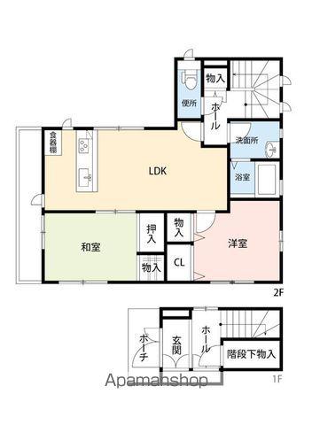 杉並区高円寺南1-16-5(2LDK/2階)の間取り写真