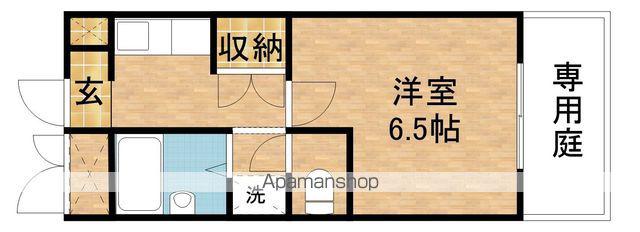 バローゼ(1K/1階)の間取り写真