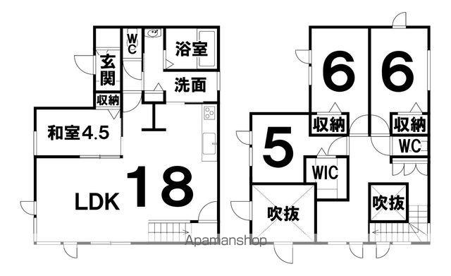 根室本線 西帯広駅 徒歩15分 2階建 築6年(4LDK)の間取り写真