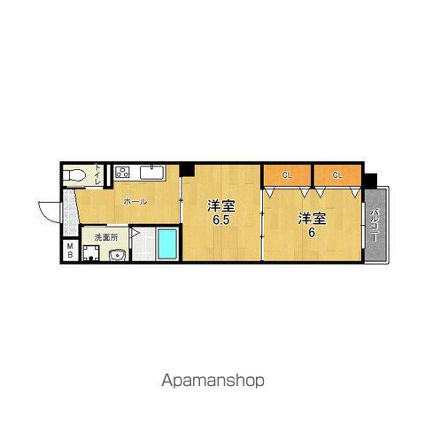 BLANCE ABIKO(1DK/8階)の間取り写真