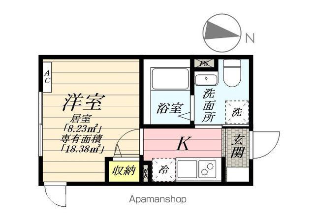 アドバンスヒルズ(1K/3階)の間取り写真
