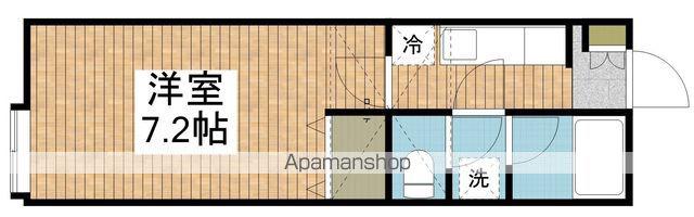 ツインハウスA(1K/2階)の間取り写真