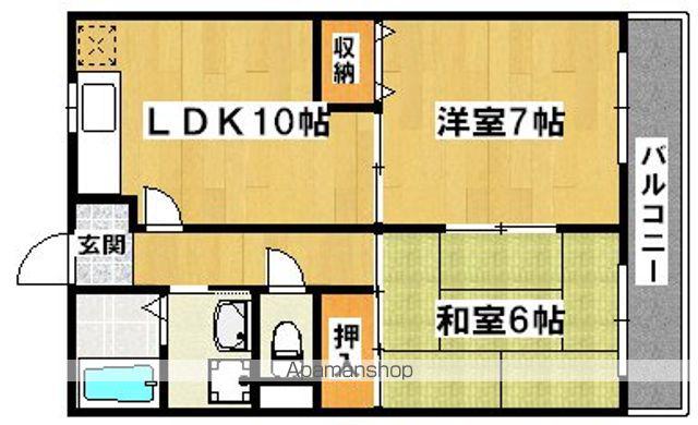 STATION K-Ⅱ(2LDK/3階)の間取り写真