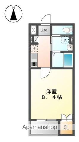 オークロシェ(1K/5階)の間取り写真