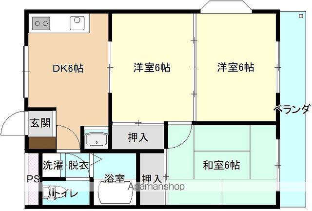 パストラルタケイ(3DK/1階)の間取り写真