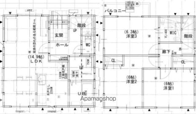 西武鉄道新宿線 花小金井駅 徒歩7分 2階建 築1年(3LDK)の間取り写真