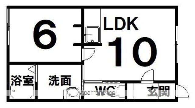 峰田ハイツ(1DK/1階)の間取り写真