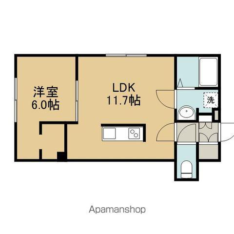 マイン・シュタットⅦ(1LDK/2階)の間取り写真