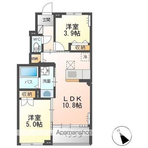 CRAISE A(2LDK/1階)の間取り写真