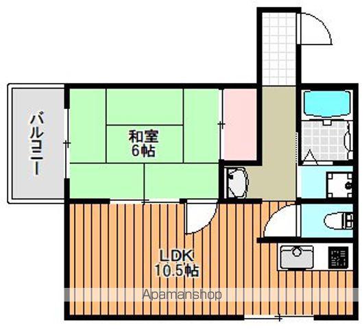 中村マンション(1LDK/4階)の間取り写真