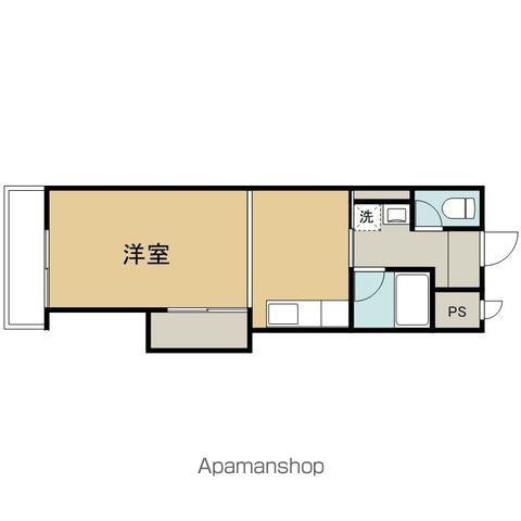 都南マンション(1K/1階)の間取り写真
