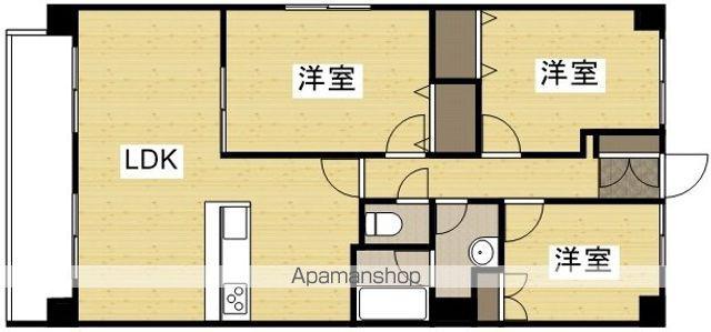 クレール野田(3LDK/5階)の間取り写真