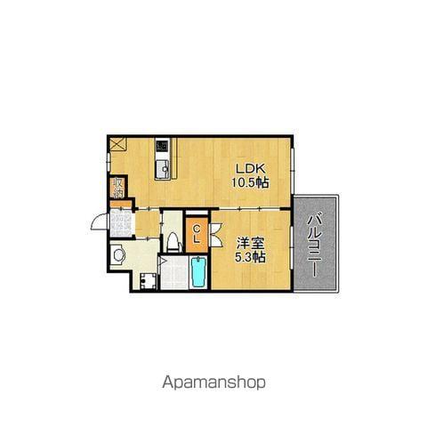 ビラコート南野(1LDK/2階)の間取り写真