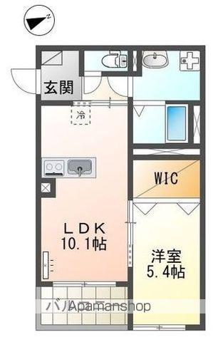 勝部1丁目マンション(1LDK/3階)の間取り写真