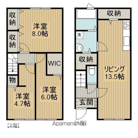 LAXIMO D棟(3LDK)の間取り写真