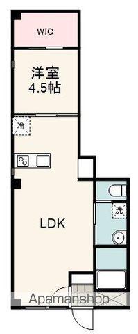 石田アパート(1LDK/3階)の間取り写真