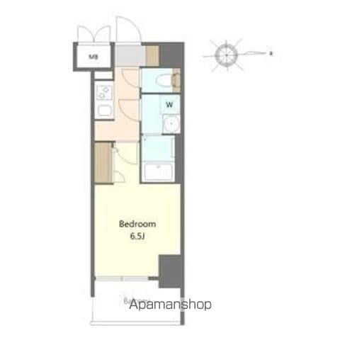S-RESIDENCE名駅北ALESIA(1K/8階)の間取り写真