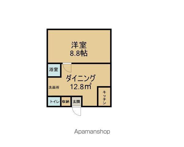 アライハイツ(1DK/1階)の間取り写真