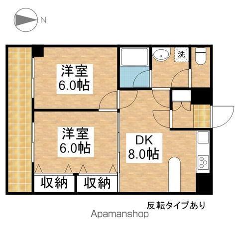 ガーデンコート新栄(2DK/4階)の間取り写真
