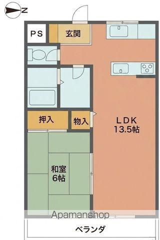 シャールズ園部(1LDK/3階)の間取り写真