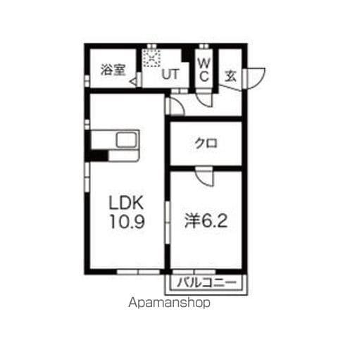 エクセルⅠ(1LDK/1階)の間取り写真