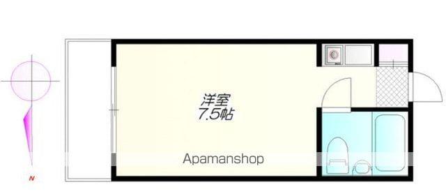 ウェザーコック近野(ワンルーム/3階)の間取り写真