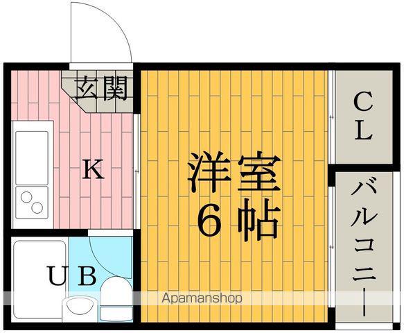 ローレルハイツ富士富(1K/5階)の間取り写真