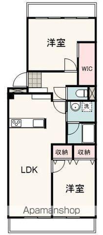 ハイコーポ中田(2SLDK/4階)の間取り写真