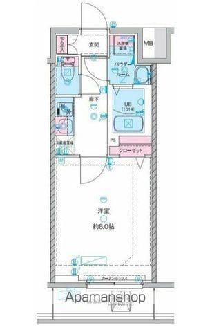 GENOVIA青砥Ⅱ(1K/1階)の間取り写真