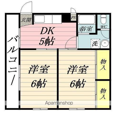 後藤ビル(2DK/2階)の間取り写真