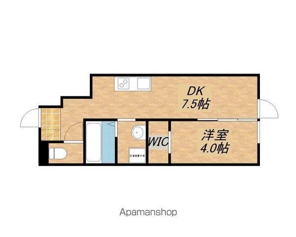 レガート近江八幡(1DK/1階)の間取り写真