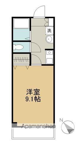 シャトー栗見坂Ⅱ(1K/2階)の間取り写真